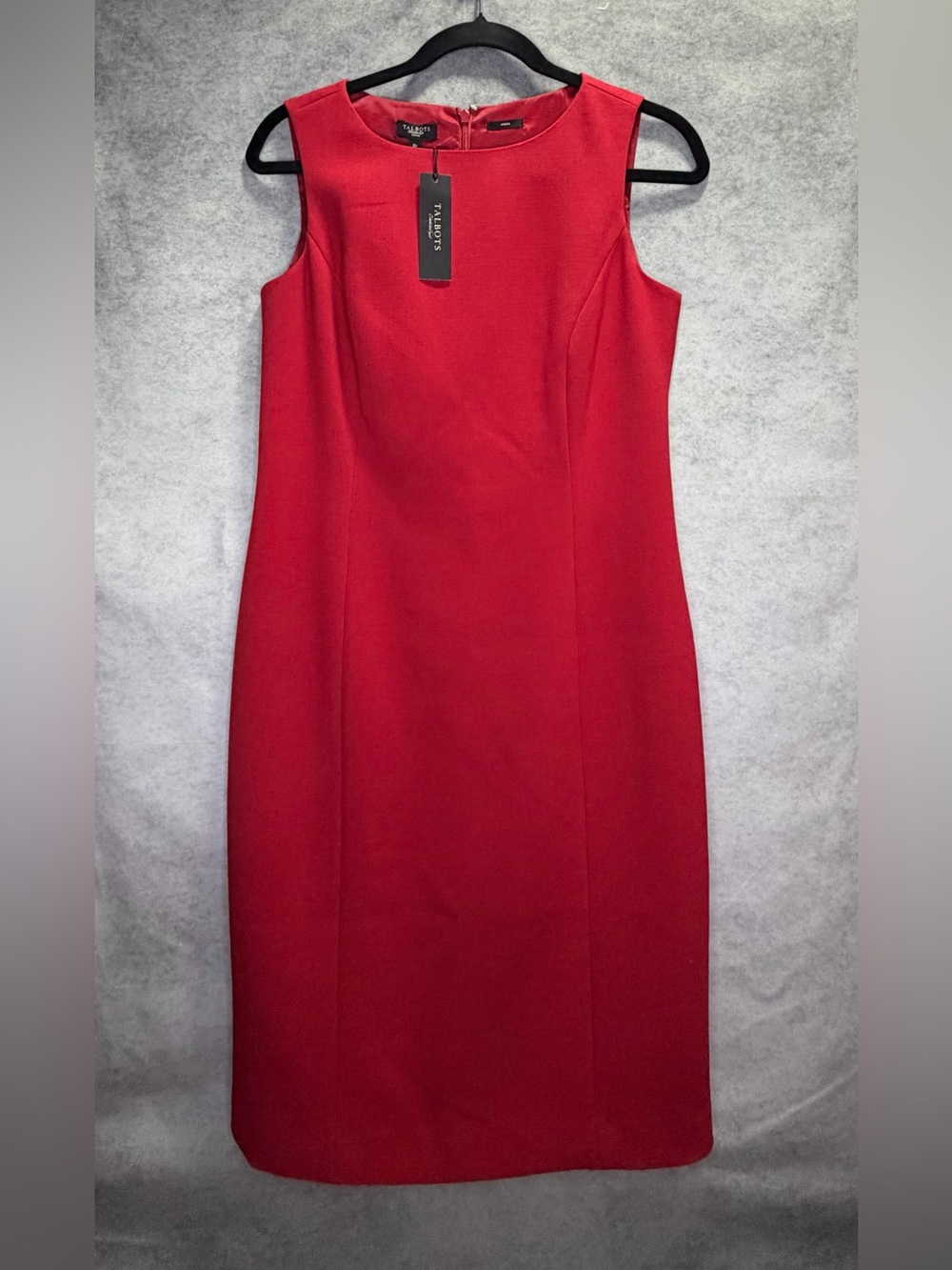 Talbots Classic Red Sleeveless Sheath Dress Size 6P